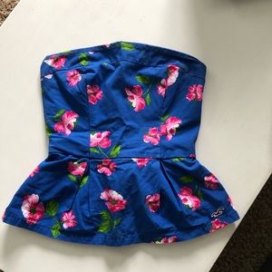 Hollister strapless shirt!